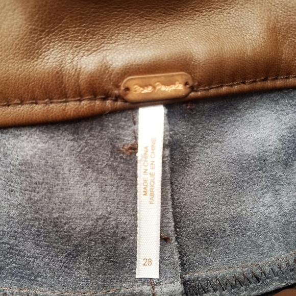 Free People Long & Lean Faux Leather Skinny Pants - Picture 3 of 5